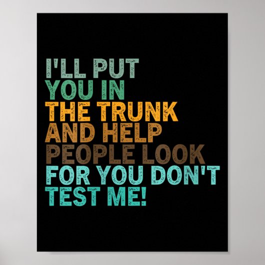 Dames Grappige Sarcastische Quote Cool Humor Sarca Poster (Voorkant)