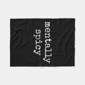 Dames grappige sarcastische quote mentaal pittige  fleece deken (Voorkant (Horizontaal))