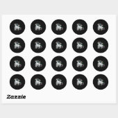 Dames grappige Spacecore Motiverende Grafische, Do Ronde Sticker (Vel)