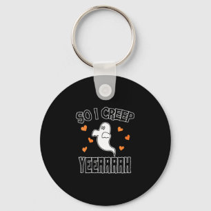 Dames grappige spook Halloween sarcastische enge k Sleutelhanger