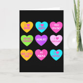 Dames grappige valentinegespreksharten voor moeder kaart (Voorkant)