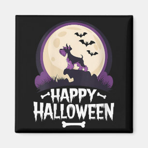 Dames Griezelige Miniatuur Schnauzer Fijne Hallowe Magneet