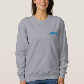 Dames - Grijs - Sweater - DCH Blauw Logo (Voorkant)