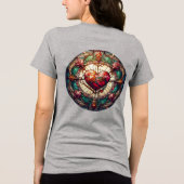 Dames grijs T-shirt (Achterkant)