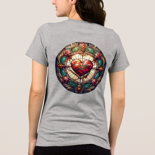 Dames grijs T-shirt (Achterkant)