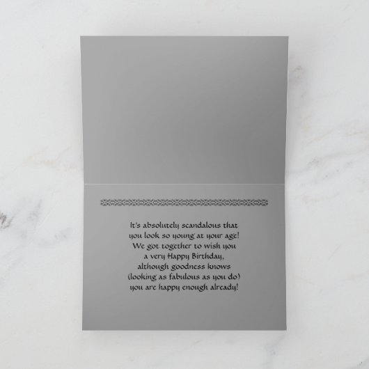  dames groep Happy Birthday Humor Kaart (Binnen)