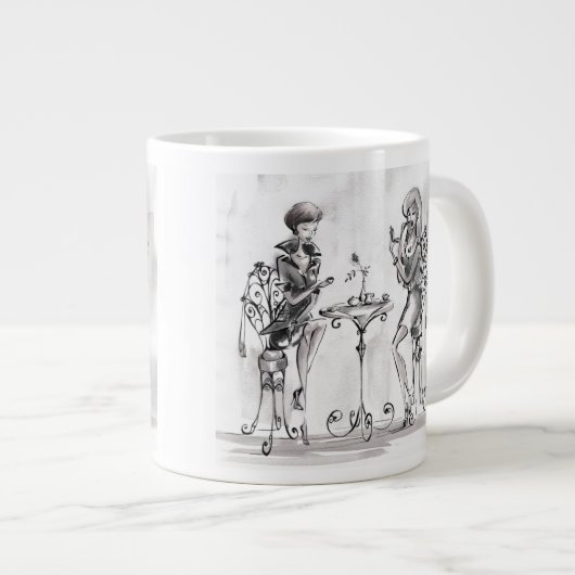 Dames Grote Koffiekop (Voorkant rechts)