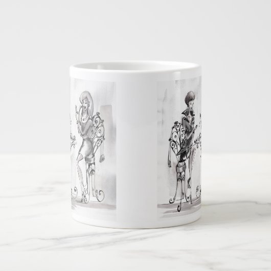 Dames Grote Koffiekop (Voorkant)