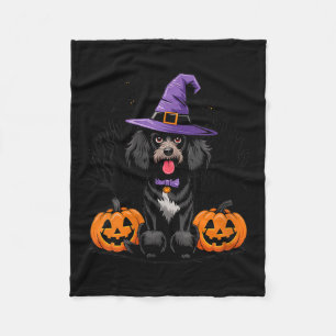 Dames Halloween Hekserig Zwarte Standaard Poodle H Fleece Deken