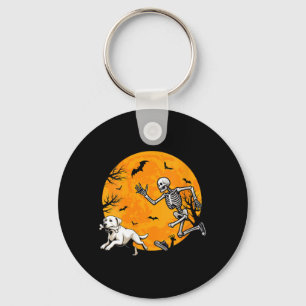 Dames Halloween Hond Skelet Jacht Hond Sleutelhanger