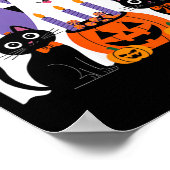 Dames Halloween Hond Vervaardigd Als Geest Grappig Poster (Hoek)