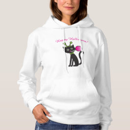 Dames Halloween Kat Hoodie Sweatshirt