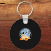 Dames halloween labrador sleutelhanger (Voorkant)