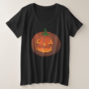 Dames Halloween Shirt Jack-o-lantern Shirt Tee