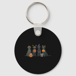 Dames Halloween Zwarte Lab Herenliefde Labrador Re Sleutelhanger