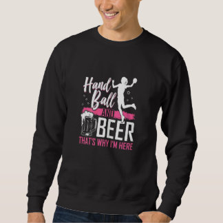 Dames Handbal En Bier Grafisch Meisjes Vrouwen Han Trui