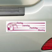 Dames Handgun League Bumpersticker (Op auto)