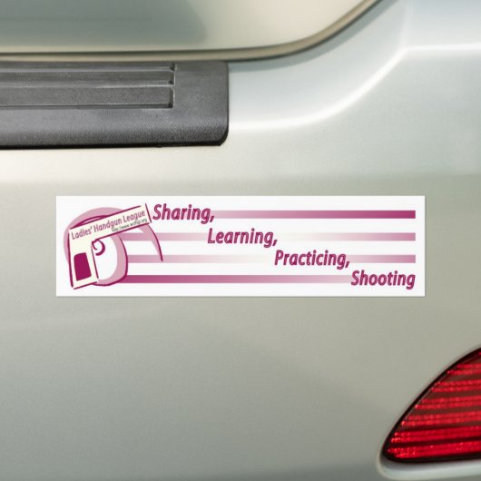 Dames Handgun League Bumpersticker (Op auto)