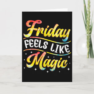 Dames Happy Friday Vrij Yay Leraar School Meme V- Kaart