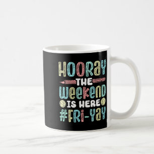 Dames Happy Friday Vrij Yay Leraar School Meme V- Koffiemok