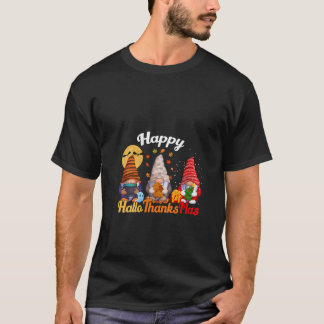 Dames Happy Hallothanksmas Kabouters Halloween Dan T-shirt