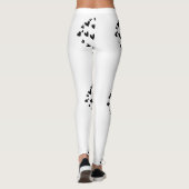 DAMES HARTEN EN BOWS BROEK LEGGINGS (Achterkant)