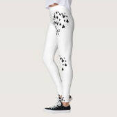 DAMES HARTEN EN BOWS BROEK LEGGINGS (Links)