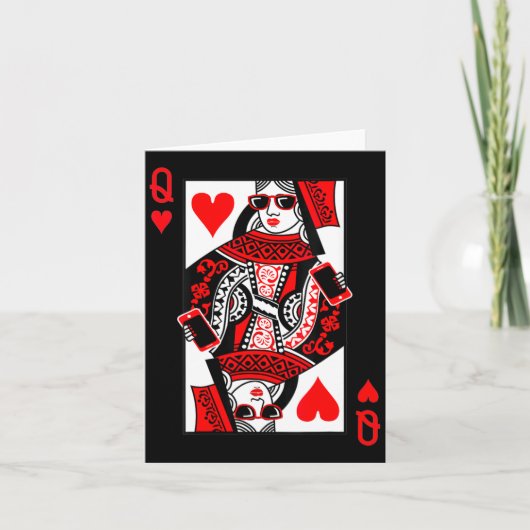 Dames Hartenvrouw - Vintage Valentijnsdag C Kaart (Voorkant)