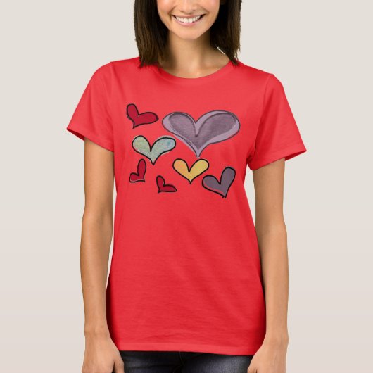 Dames Heart T-Shirt (Voorkant)