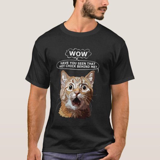 Dames Heet Meisje Wow Grappige Kat Moeder Meisje T-shirt (Voorkant)