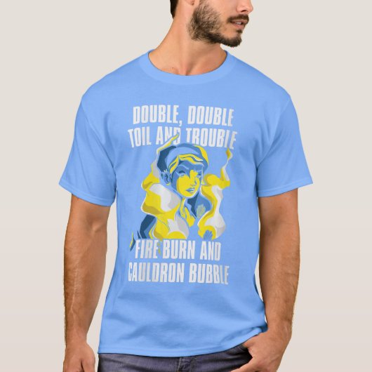 Dames Hekserij Magie Borrelende Ketel Grappige Hoo T-shirt (Voorkant)