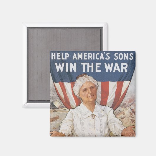 Dames! Help de Amerikaanse Sons Magneet (Voorkant / Achterkant)