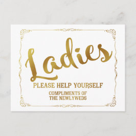 Dames help jezelf met complimenten briefkaart