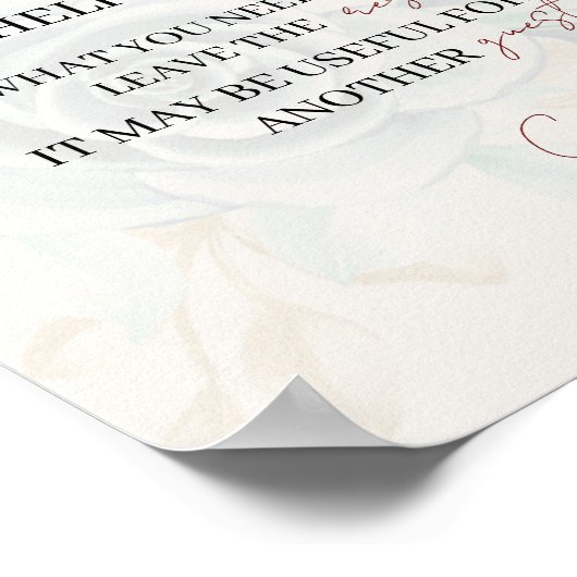 Dames help uzelf bruiloft badkamer baske poster (Hoek)