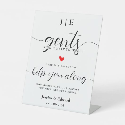 Dames helpen jezelf graag zwart wit minimalist reclamebord met voetstuk (Voorkant)