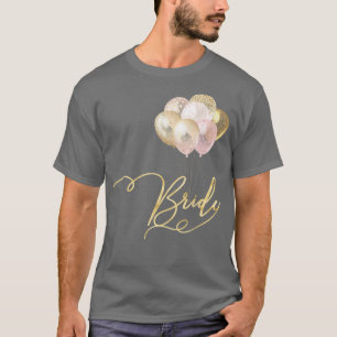 Dames Hen party team bruid ballonnen T-shirt