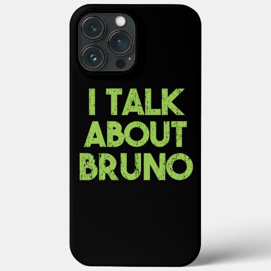 Dames Heren Ik praat over Bruno Grappige kinderen Case-Mate iPhone Case (Achterkant)