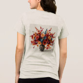 Dames Herfst Boeket Triblend T-Shirt (Achterkant)