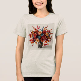 Dames Herfst Boeket Triblend T-Shirt