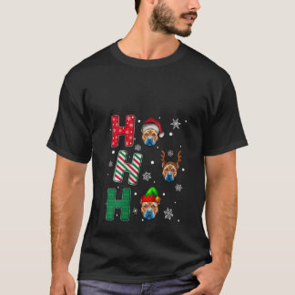 Dames Ho Ho Ho Pitbull Terrier Hondenliefhebber Ke T-shirt