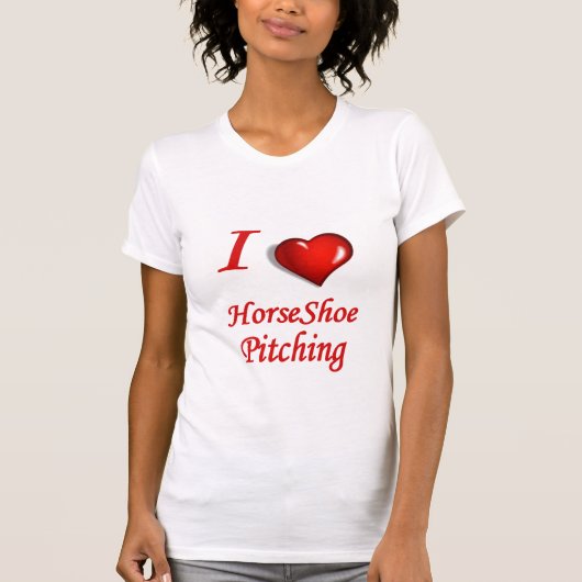 Dames Hoefijzers Casual Scoop T-shirt (Voorkant)