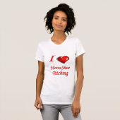 Dames Hoefijzers Casual Scoop T-shirt (Voorkant volledig)