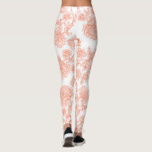 Dames Hoge Florale Print Actieve Leggings (Achterkant)