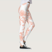 Dames Hoge Florale Print Actieve Leggings (Rechts)