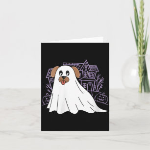 Dames Hond Geest Cute Hond Vervaardigd Als Geest G Kaart