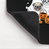 Dames Honden Spoken Halloween V-Neck Muismat (Hoek)