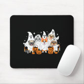 Dames Honden Spoken Halloween V-Neck Muismat (Met muis)