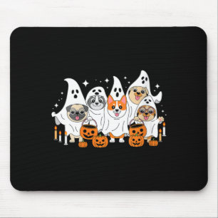 Dames Honden Spoken Halloween V-Neck Muismat
