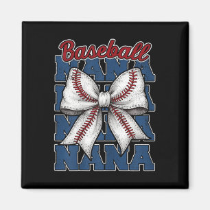 Dames honkbal Nana Coquette Boog Game Day Sport F Magneet