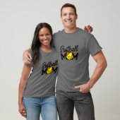 Dames honkbal softbal moeder luipaard T-shirt vrou (Unisex)